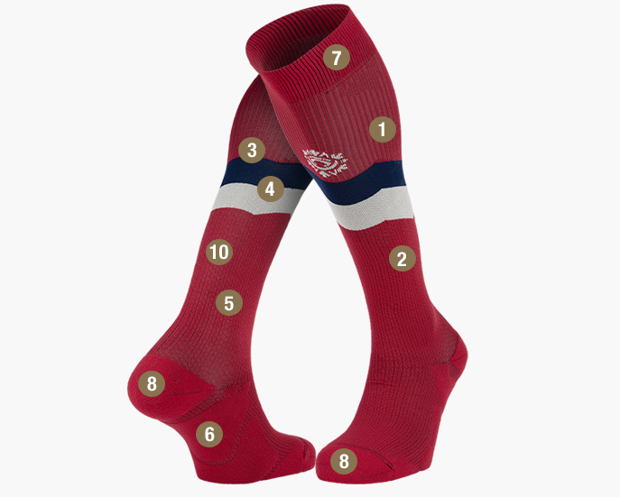 Calze après ski rosso